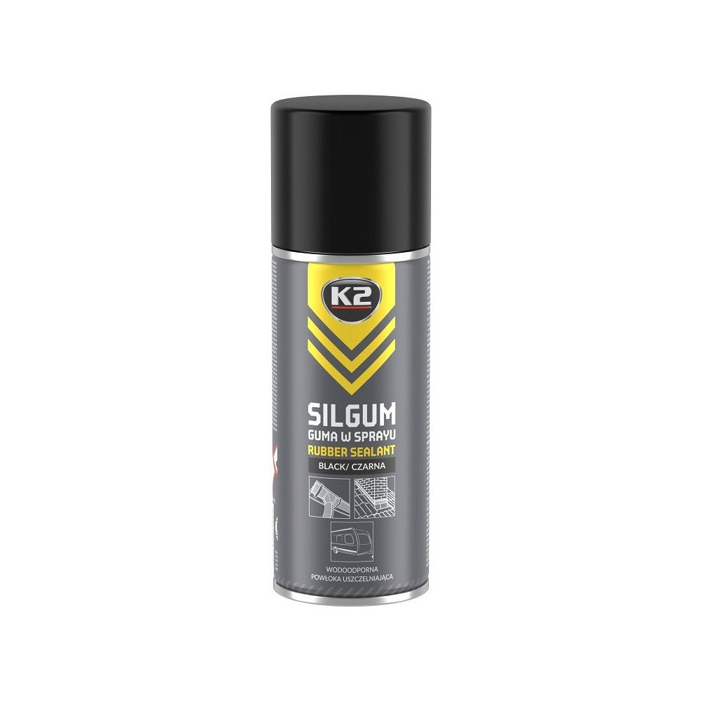 K2 SILGUM RUBBER SEALANT KUMMI PÕHINE HERMEETIK MUST 500ML/AE