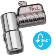 PUMPAMISOTSIK, RP 1/4"-SISEK. NURK 90°, LUKUSTIGA, KIIRPAIGALD.,360°, PCL CH4A01