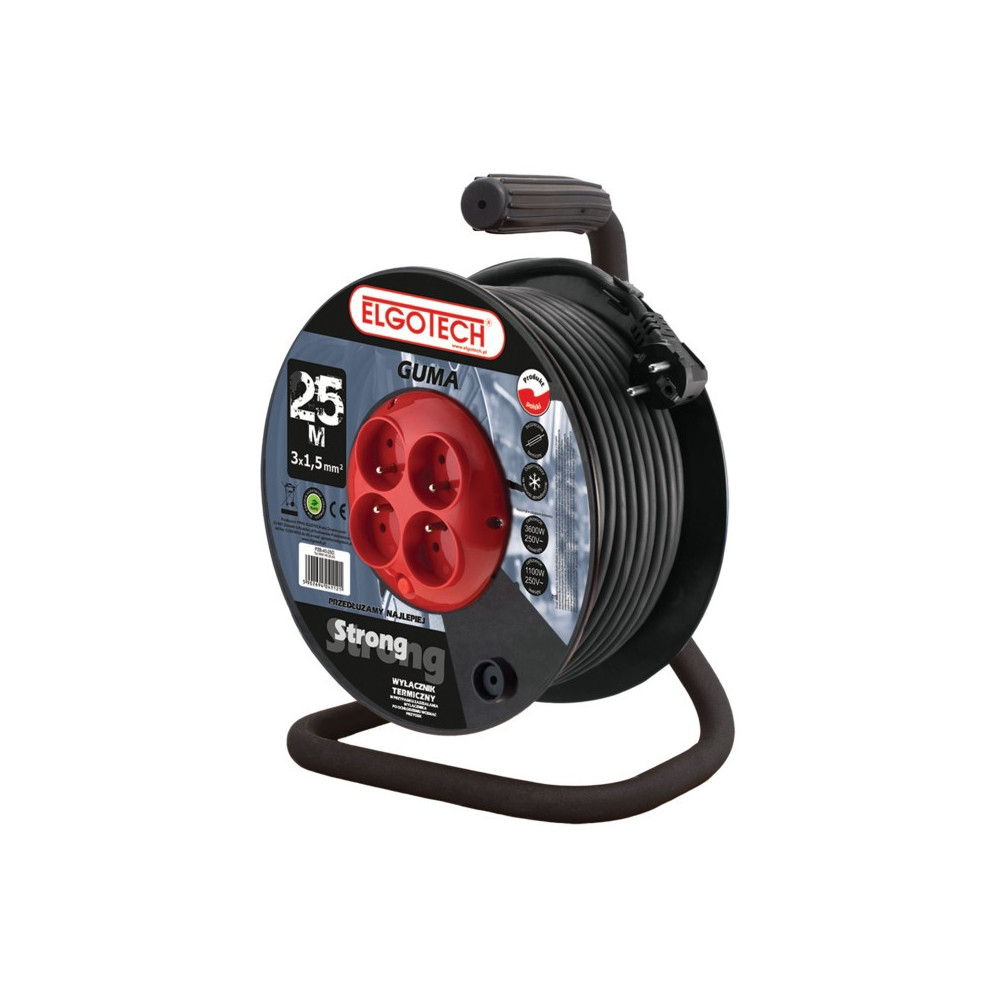 POOLIL PIKENDUSJUHE 25M 3X2,5MM2 KUMMIKATTEGA