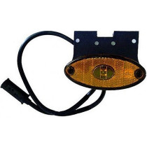 KÜLJETULI LED KOLLANE FLATPOINT II JALAGA 12/24V 0,5M JUHE 102X46MM