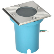 230V PÕRANDA/TERRASSIVALGUSTI ENTRADA 1 MAX 50W GU10 108X108MM IP65 INOX KOBI