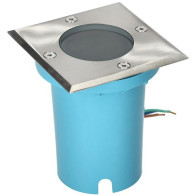 230V PÕRANDA/TERRASSIVALGUSTI ENTRADA 1 MAX 50W GU10 108X108MM IP65 INOX KOBI