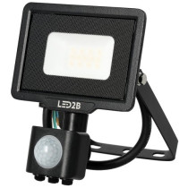 230V LED PROZEKTOR+ANDUR MHC 10W 800LM 155X108MM KÜLM VALGUS, MUST IP44 LED2B