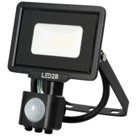 230V LED PROZEKTOR+ANDUR MHC 10W 800LM 155X108MM KÜLM VALGUS, MUST IP44 LED2B