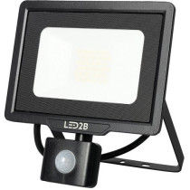 230V LED PROZEKTOR+ANDUR MHC 30W 2400LM 215X187MM KÜLM VALGUS, MUST IP44 LED2B