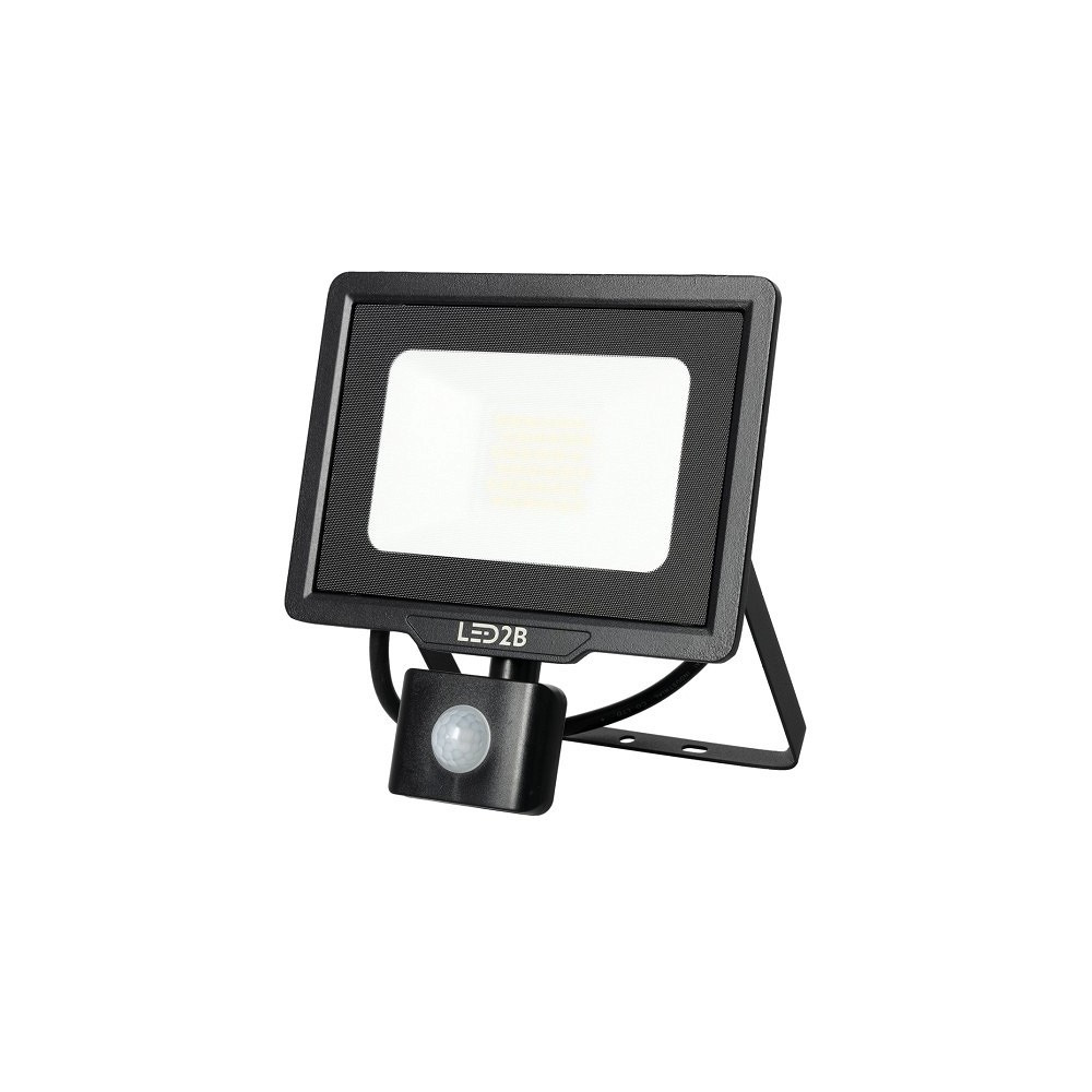 230V LED PROZEKTOR+ANDUR MHC 30W 2400LM 215X187MM KÜLM VALGUS, MUST IP44 LED2B