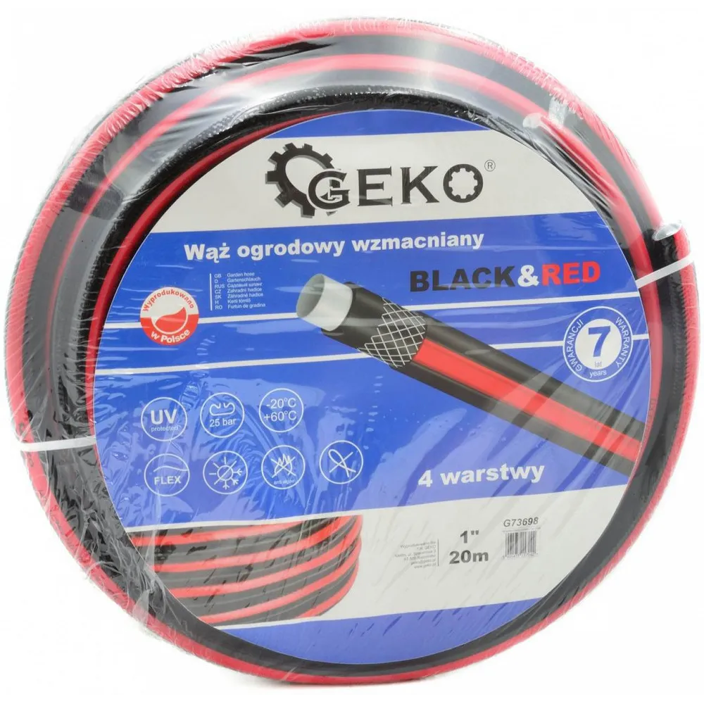 VEEVOOLIK BLACK&RED STRONG 1" 20M GEKO