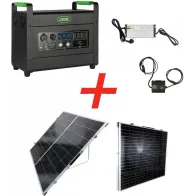 MOBIILNE SOLARGENERAATOR 230V ENERGIAJAAM "POWER STATION" 1920WH/48V, 40AH JBM