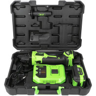 20V AKUNURKLIHVIJA/KETASLÕIKUR KOMPLEKT 125MM, HARJAVABA, +4,0AH+ LAADIJA + KOHVER JBM