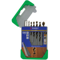 Wood drill bit set 2 - 10mm, 8 pcs, HSS, SLR graduated