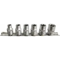 6-OS. 3/8" TORX PADRUNITE KOMPLEKT E8-E18, SIINIL TRIUMF