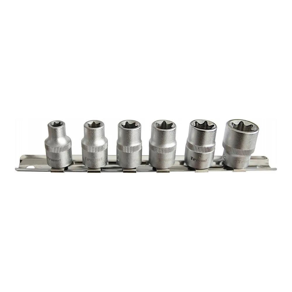6-OS. 3/8" TORX PADRUNITE KOMPLEKT E8-E18, SIINIL TRIUMF