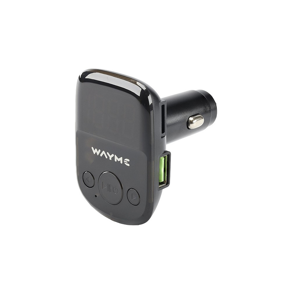 VOLTMEETER + 2XUSB KIIRLAADIJA + FM TRANSMITTER + HANDS FREE 12/24V 25W WAYME