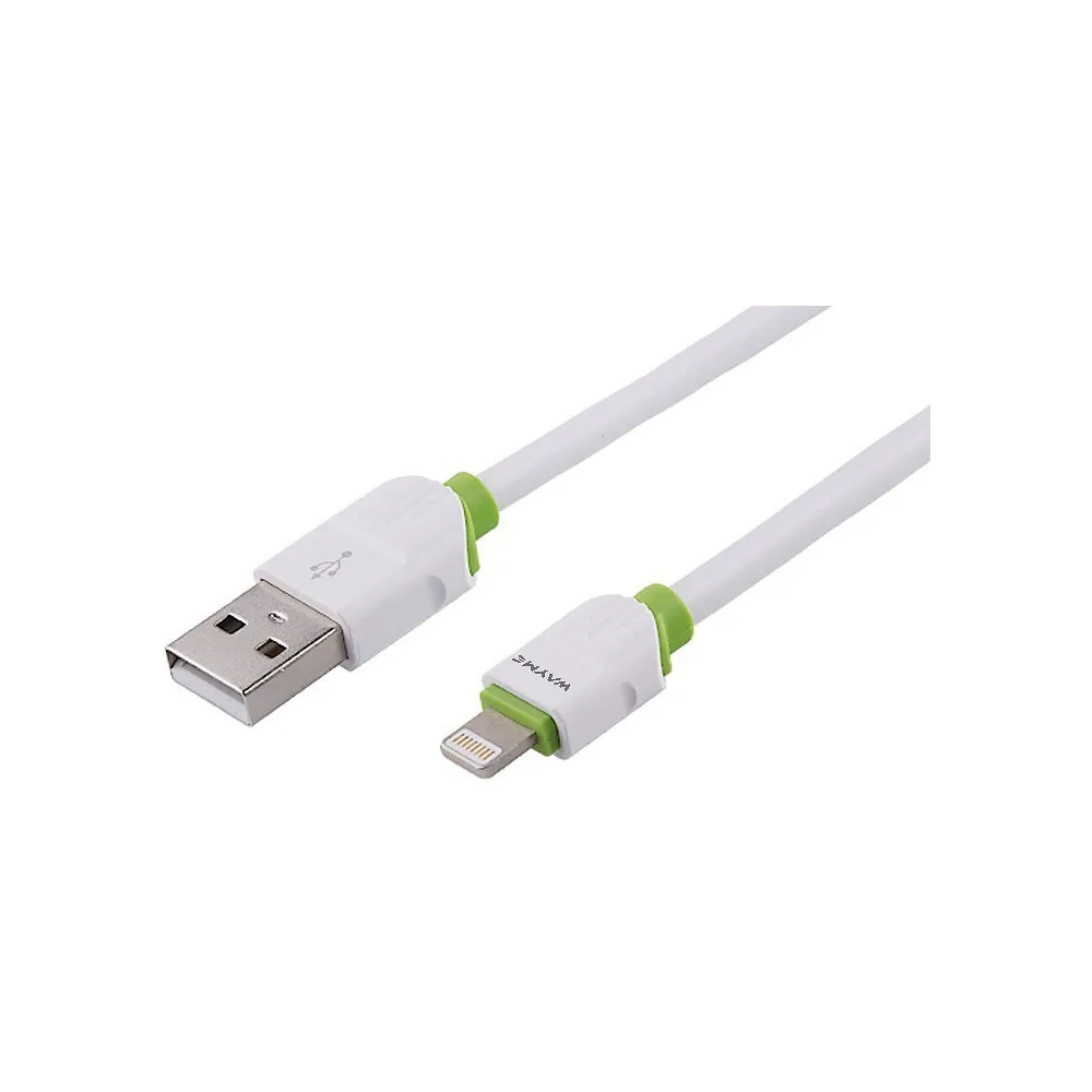 LAADIMISJUHE SILIKOON USB - LIGHTNING/APPLE 200CM WAYME