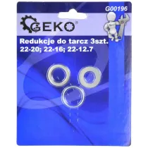 SAEKETTA VÄHENDUSADAPTERID 3TK 22/20-16-12.7MM GEKO