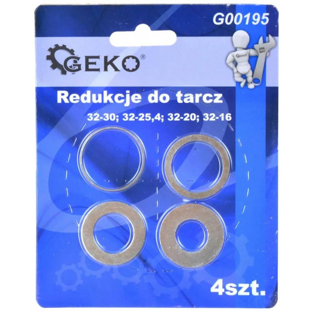 SAEKETTA VÄHENDUSADAPTERID 4TK 32-30/25,4/20/16MM GEKO