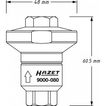 ÕHUSURVE REGULAATOR 6,3BAR 1/4"-1/4" HAZET