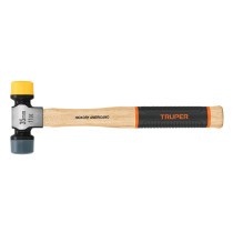 Smooth face hammer with interchangable soft/hard faces, 35mm Truper®