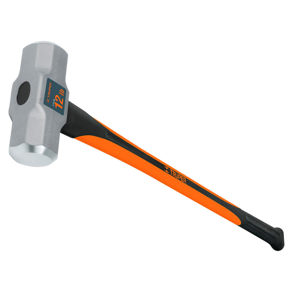 Octagonal sledge hammer 7.2kg, fiberglass handle 91cm Truper®