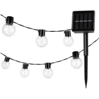 SOLAR VALGUSTI STARLIGHT 10 LED 0,12W 3,8M KÜLM VALGUS 6000K IP44 LED2B