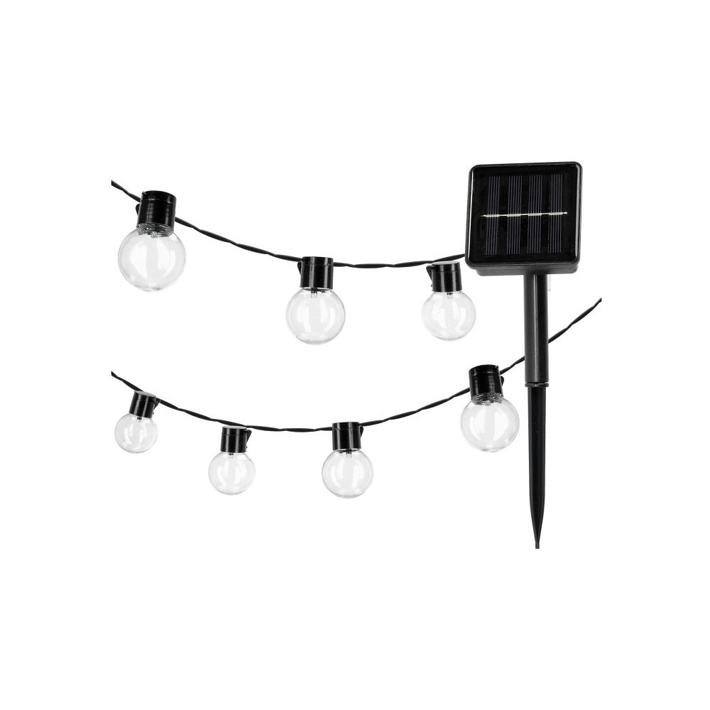 SOLAR VALGUSTI STARLIGHT 10 LED 0,12W 3,8M KÜLM VALGUS 6000K IP44 LED2B