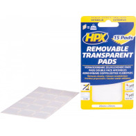 KAHEPOOLNE KINNITUS TEIP/PADI 25X25MM LÄBIPAISTVAD 15TK HPX