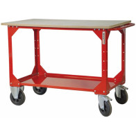 TÖÖLAUD 1240X700MM, RATASTEGA, 1000KG EQUIPGARAGE