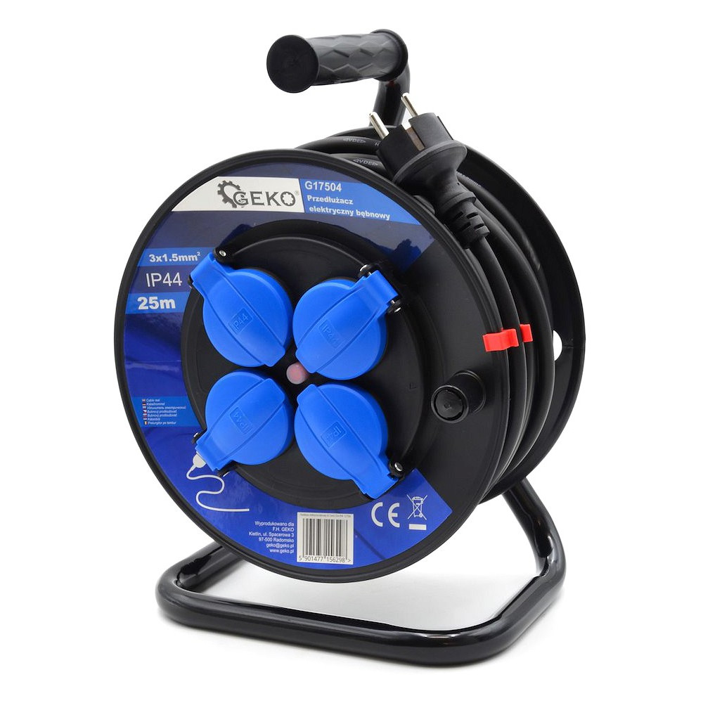 POOLIL PIKENDUSJUHE PLAST 25M 3X1,5MM2 IP44 KUMMIKATTEGA GEKO