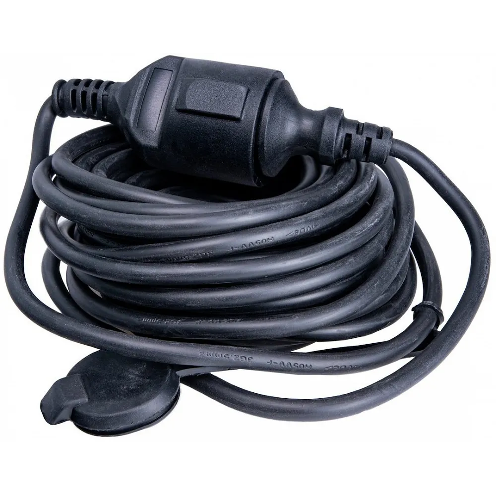 PIKENDUSJUHE RULLIS (JÄTKU) 10M 3X2,5MM2/ IP44, 16A KELTIN