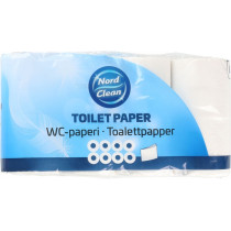 TUALETTPABER (WC PABER) 3-KIHTI, PAKIS 8 RULLI NORD CLEAN