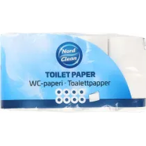 TUALETTPABER (WC PABER) 3-KIHTI, PAKIS 8 RULLI NORD CLEAN