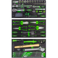 97-OS. 3X1/1 MOODULITE KOMPLEKT TÖÖRIISTAKASTILE PU-PANEELIS JBM*
