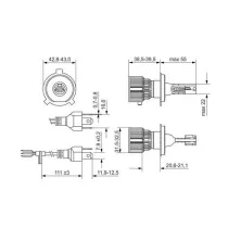 LED LAMP H4 12V P43t (PAAR)