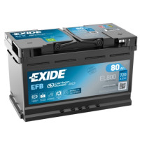 EXIDE 80AH 720A 315X175X190 EFB Start/