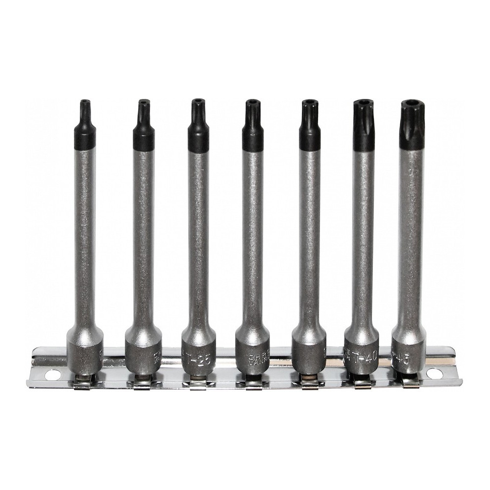 7-OS. 1/4" PIKKADE AVAGA 5-TORX PADRUNOTSIKUTE KOMPL. TS15-TS45 TRIUMF