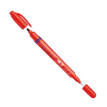 Permanent ink marker Markal DURA-INK Dual Tip, red