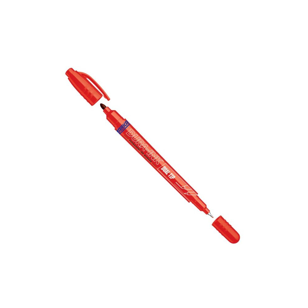 Permanent ink marker Markal DURA-INK Dual Tip, red