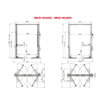 5,5T 2-POST TÕSTUK ELEKTROHÜDR. ÜLATALA, ERCO HC5502 CORGHI