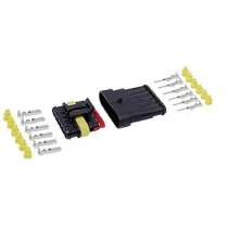 PISTIKUPESA+PISTIK SUPERSEAL 6-PIN BLISTER 1TK M+