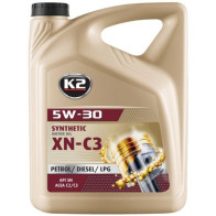 K2 5W30 SYNTHETIC XN C2/C3, BMW LL-04, MB 229.31, 229.51, DEXOS2, VW 505 01 505 00 5L (TÄISSÜNT.)