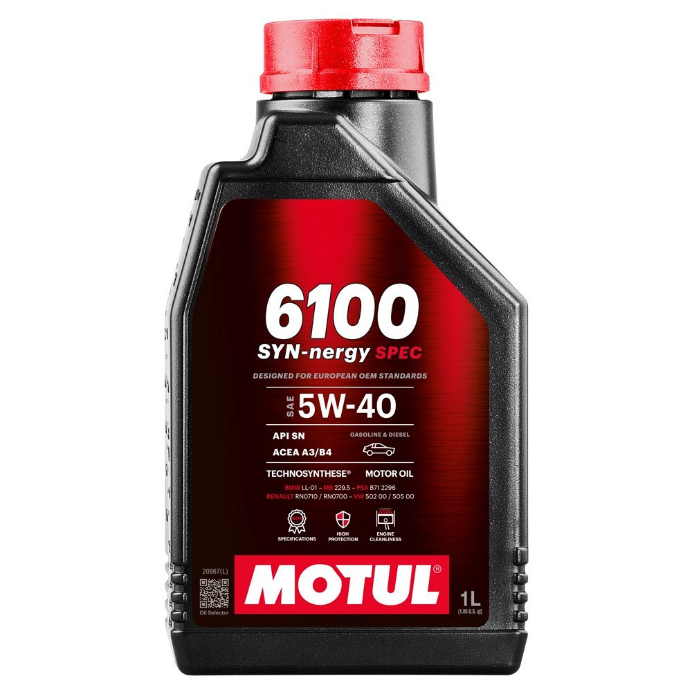 MOTUL 6100 SYN-NERGY SPEC 5W40 A3/B4 1L