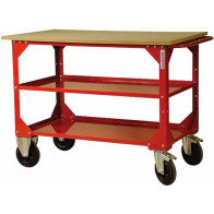 TÖÖLAUD 1240X700MM, RATASTEGA, 1000KG, VAHERIIULIGA EQUIPGARAGE