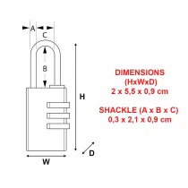TABALUKK/KOHVRILUKK 7620EURDCC 20MM MASTER LOCK