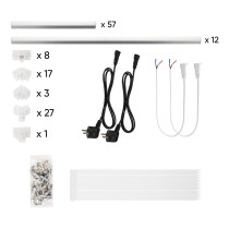 230V LED DETAILING KÄRGVALGUSTI 615W/83640LM/6500K/IP44, 2430X4835MM JBM*