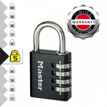 TABALUKK NUMBRIKOODIGA MUST 7640EURDBLK 40MM MASTER LOCK