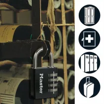 TABALUKK NUMBRIKOODIGA MUST 7640EURDBLK 40MM MASTER LOCK