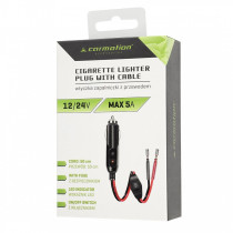 SIGARETISÜÜTAJA PESA PIKENDUSJUHE 50CM, 5A LÜLITIGA 12/24V CARMOTION