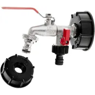 IBC ADAPTER S60*6 + 1/2" KRAAN KAHELE, 3/4" VÄLISKEERMEGA GEKO