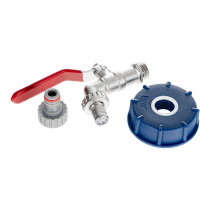 IBC ADAPTER S60*6 + 1/2" KRAAN, 3/4" VÄLISKEERMEGA GEKO