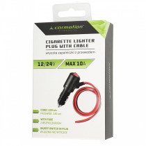 SIGARETI SÜÜTAJA PISTIK LÜLITI JA JUHTMEGA 130CM CARMOTION